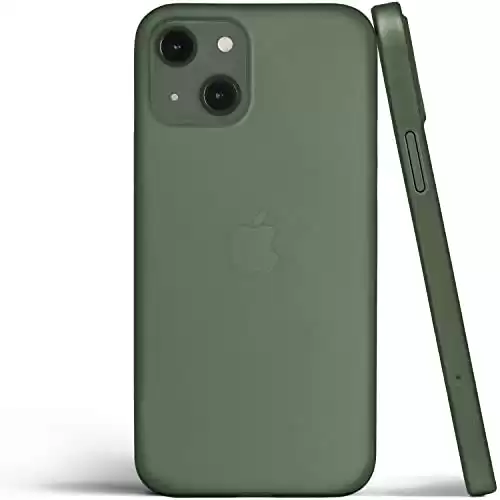 totallee Thin iPhone 13 Case, Thinnest Cover Ultra Slim Minimal - for Apple iPhone 13 (2021) (Green)