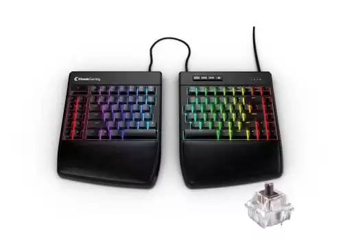 KINESIS GAMING Freestyle Edge RGB Split Mechanical Keyboard (MX Brown)