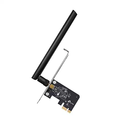 TP-Link PCIe WiFi Card AC600 for Desktop PC, Dual Band Wireless Internal Network Card(Archer T2E) High-Gain Antenna, MU-MIMO, WPA3, Low Profile, Supports Windows 10