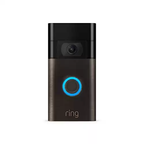 Ring Video Doorbell – 1080p HD video, improved motion detection, easy installation – Venetian Bronze