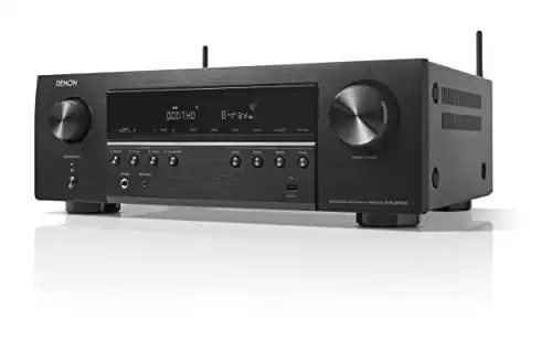 Denon AVR-S660H 5.2 Ch AVR - 75 W/Ch (2021 Model), Advanced 8K Upscaling, 3D Audio - Dolby TrueHD, DTS:HD Master & More, Wireless Streaming, Built-in HEOS, Alexa