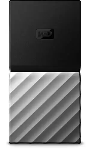 WD 256GB My Passport SSD Portable Storage - USB 3.1 - Black-Gray - WDBK3E2560PSL-WESN