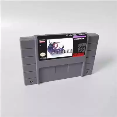 Game card - Game Cartridge 16 Bit SNES , Game Final Fantasy IV 4 - RPG Game Cartridge Battery Save US Version