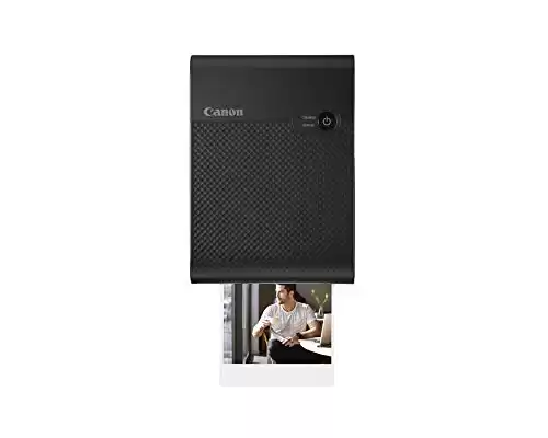 Canon SELPHY QX10 Portable Square Photo Printer for iPhone or Android, Black