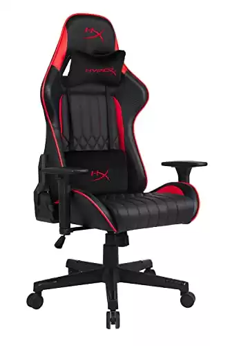 HyperX Blast Core Gaming Chair - Ergonomic Leather Gaming Chair - Kids Chair Gaming - Red Black Gaming Chair - PC Racing Video Game Chair for Kids Adults - Computer Office PC Gamer Chair - Core Chair