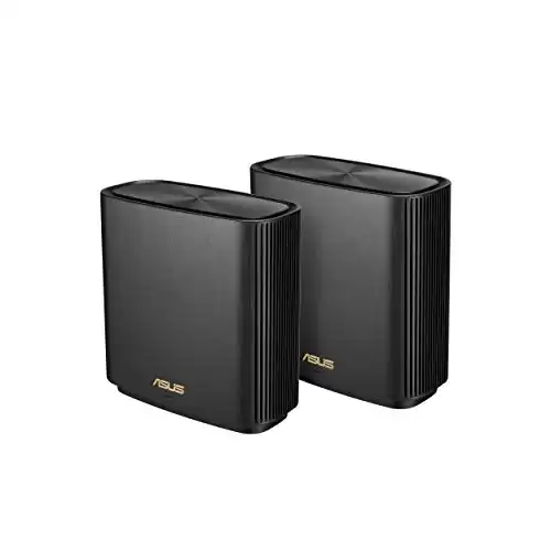 ASUS ZenWiFi AX6600 Tri-Band Mesh WiFi 6 System (XT8 2PK) - Whole Home Coverage up to 5500 sq.ft & 6+ rooms, AiMesh, Included Lifetime Internet Security, Easy Setup, 3 SSID, Parental Control, Blac...