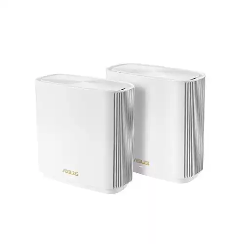 ASUS ZenWiFi AX6600 Tri-Band Mesh WiFi 6 System (XT8 2PK) - Whole Home Coverage up to 5500 sq.ft & 6+ rooms, AiMesh, Included Lifetime Internet Security, Easy Setup, 3 SSID, Parental Control, Whit...
