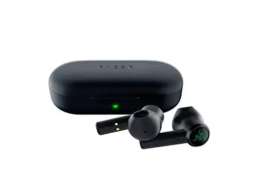 Razer Hammerhead True Wireless Bluetooth Gaming Earbuds: 60ms Low-Latency - IPX4 Water Resistant - Bluetooth 5.0 Auto Pairing - Touch Enabled - 13mm Drivers - Classic Black