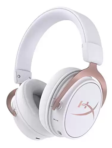 HyperX Cloud MIX - Wired Gaming Headset + Bluetooth, Game and Go, Detachable Microphone, Signature HyperX Comfort, Lightweight, Multi Platform Compatible - Rose Gold