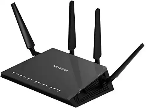 NETGEAR Nighthawk X4S Smart WiFi Router (R7800) - AC2600 Wireless Speed (up to 2600 Mbps) | Up to 2500 sq ft Coverage & 45 Devices | 4 x 1G Ethernet, 2 x 3.0 USB, and 1 x eSATA ports