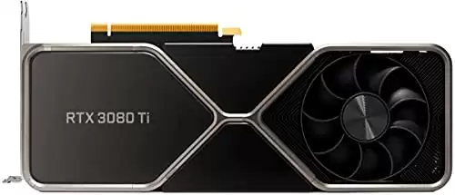 Geforce RTX 3080 Ti 12GB GDDR6X PCI Express 4.0 Graphics Card Titanium and Black