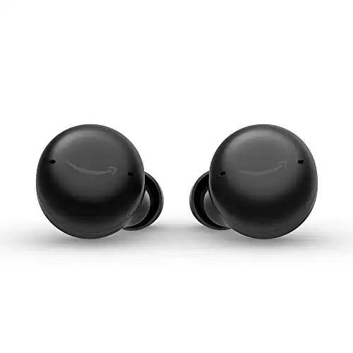 Echo Buds (2nd Gen) | Wireless earbuds with active noise cancellation and Alexa | Wireless charging case | Black