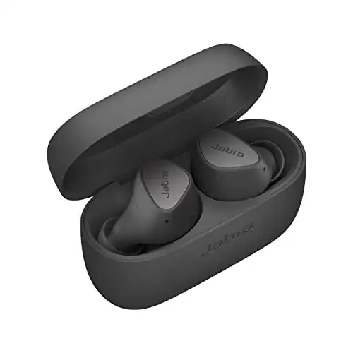 Jabra Elite 3 in Ear Wireless Bluetooth Earbuds – Noise Isolating True Wireless Buds with 4 Built-in Microphones for Clear Calls, Rich Bass, Customizable Sound, and Mono Mode - Dark Grey