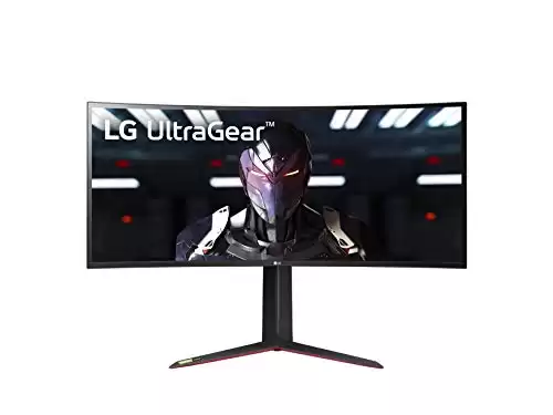 LG 34GN850-B 34 Inch 21: 9 UltraGear Curved QHD (3440 x 1440) 1ms Nano IPS Gaming Monitor with 144Hz and G-SYNC Compatibility - Black
