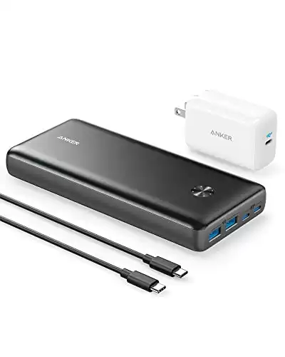 Anker 747 Power Bank (PowerCore 26K for Laptop), 87W Max Output with 65W USB-C Charger, Works for MacBook Pro, Dell XPS, Microsoft, Pixelbook, iPhone 13 Series, Samsung, iPad Pro, and More