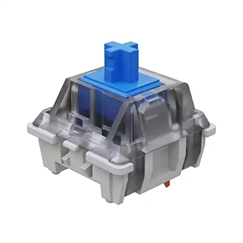Gateron KS-9 RGB Mechanical MX Type Key Switch - Clear top (65 Pcs, Blue)