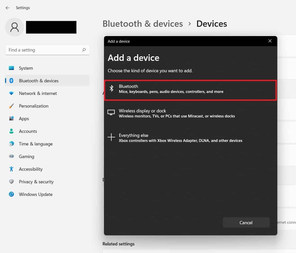 Image showing how to add Bluetooth device on Surface Pro.