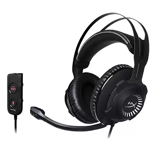 HyperX Cloud Revolver S - Gaming Headset with Dolby 7.1 Surround Sound - Steel Frame - Signature Memory Foam - Premium Leatherette - Detachable Noise-Cancellation Microphone