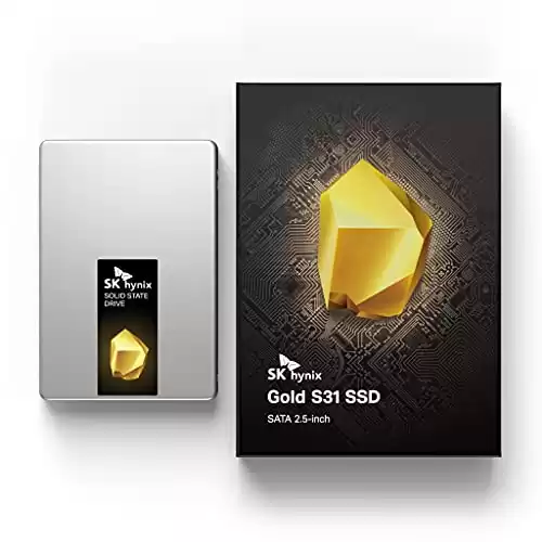 SK hynix Gold S31 1TB SATA Gen3 2.5 inch Internal SSD | SSD 1TB | Up to 560MB/S | Solid State Drive | Compact 2.5" SSD Form Factor SSD | Internal Solid State Drive | SATA SSD