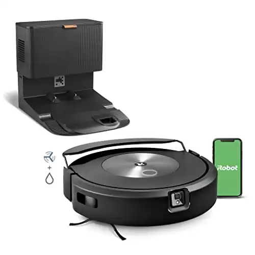 iRobot® Roomba Combo™ j7+ Self-Emptying Robot Vacuum & Mop - Automatically vacuums and mops without needing to avoid carpets, Identifies & Avoids Obstacles, Smart Mapping, Alexa, Ideal for ...