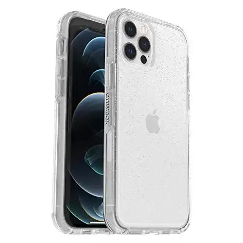 OtterBox Symmetry Clear Case for iPhone 12 / iPhone 12 Pro, Shockproof, Drop Proof, Protective Thin Case, 3X Tested to Military Standard, Stardust