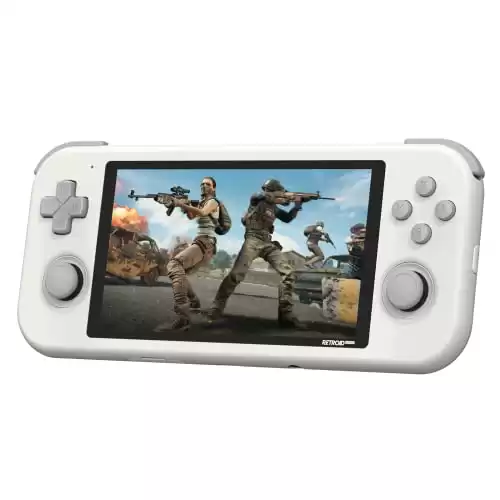 Retroid Pocket 3 Retro Game Handheld Console, Retroid Pocket 3 Android Retro Game Console Multiple Emulators Console Handheld 4.7 Inch 16:9 Display 4000mAh Battery Classic Games (White, 2+32GB)