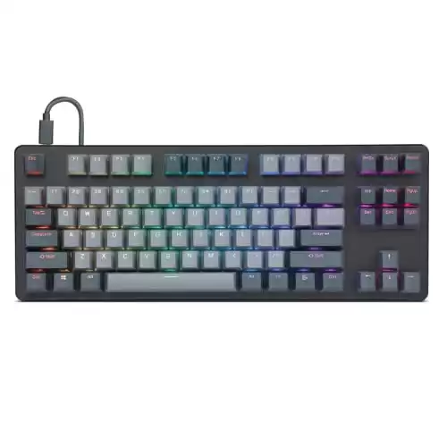 DROP CTRL Mechanical Keyboard — Tenkeyless TKL (87 Key) Gaming Keyboard, Hot-Swap Switches, Programmable Macros, RGB LED Backlighting, USB-C, Doubleshot PBT, Aluminum Frame (Cherry MX Brown, Black)