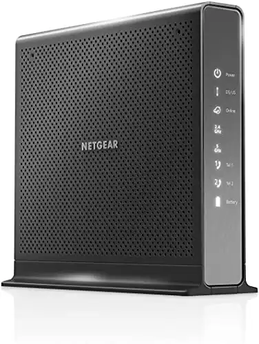 NETGEAR Nighthawk Cable Modem WiFi Router Combo with Voice C7100V -  Supports Xfinity Cable & Voice Plans Up to 600Mbps, 2 Phone lines, AC1900 WiFi Speed, DOCSIS 3.0