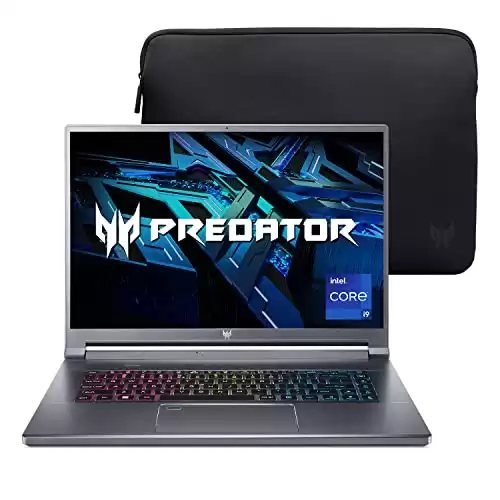 Acer Predator Triton 500 SE Gaming/Creator Laptop | 12th Gen Intel i9-12900H | GeForce RTX 3080 Ti | 16" WQXGA 240Hz G-SYNC Display | 32GB LPDDR5 | 1TB Gen 4x4 SSD | Killer Wi-Fi 6E | PT516-52s-9...