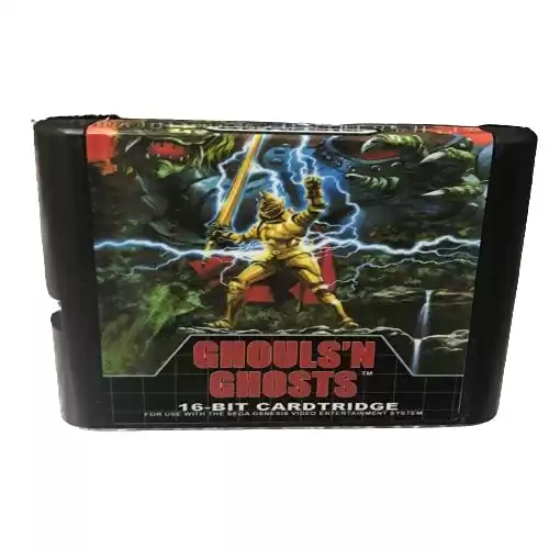 Royal Retro Ghouls N Ghosts For Sega Genesis Mega Drive 16 Bit Game Cartridge For PAL And NTSC (Black)