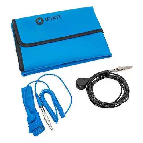 iFixit Portable Anti-Static Mat - ESD Pad, Wrist Strap, Grounding Cord for Electronics Repair