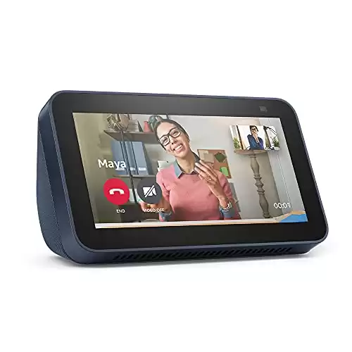 Echo Show 5 (2nd Gen, 2021 release) | Smart display with Alexa and 2 MP camera | Deep Sea Blue