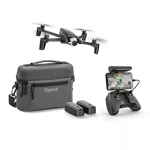 Parrot - Drone Anafi Extended - Pack with 2 Additional Batteries, Carrying Bag, Additional Propeller Blades and Others - 4K HDR Camera with 180° swivelling Platform - Compact and Foldable, Dark Grey