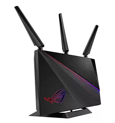 ASUS ROG Rapture WiFi Gaming Router (GT-AC2900) - Dual Band Gigabit Wireless Internet Router, NVIDIA GeForce NOW, AURA RGB, Gaming & Streaming, AiMesh Compatible, Lifetime Internet Security