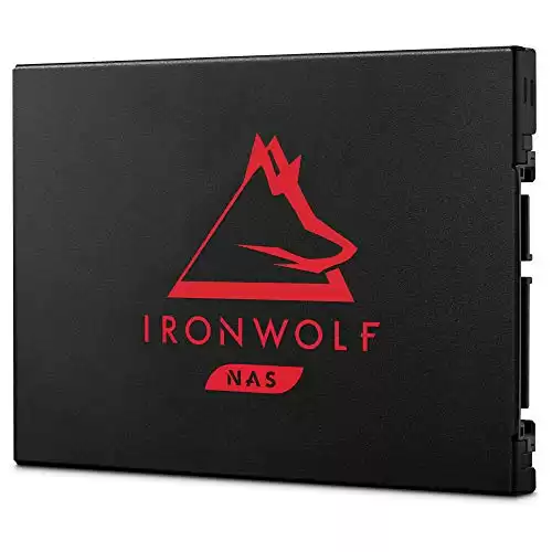Seagate IronWolf 125 SSD 1TB NAS Internal Solid State Drive - 2.5 Inch SATA 6Gb/s speeds of up to 560MB/s with Rescue Service (ZA1000NM1A002)
