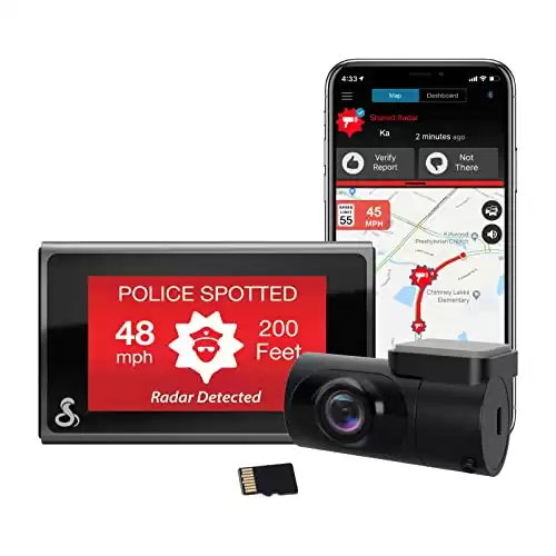 Cobra Smart Dash Cam + Rear Cam (SC 400D) – UHD 4K Resolution, Alexa Built-In, 3-Camera Capable, Live Police Alerts, Emergency Mayday, Drive Smarter App, 3" Touchscreen, Wi-Fi & GPS, 32GB S...