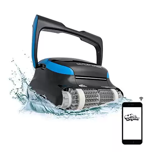 Dolphin Nautilus CC Supreme WiFi Operated Robotic Pool [Vacuum] Cleaner - Ideal for In Ground Swimming Pools up to 50 Feet - Easy to Clean Top Load Filter Cartridges