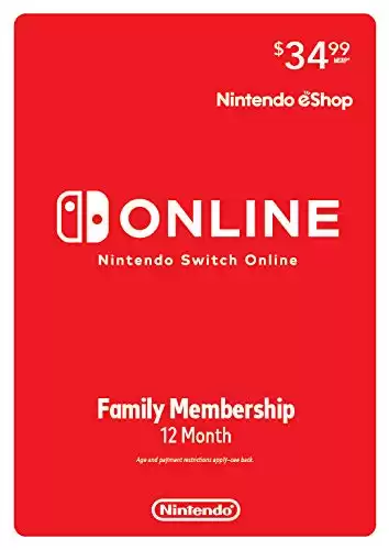 Nintendo Switch Online Family Membership 12 Month - Nintendo Switch [Digital Code]