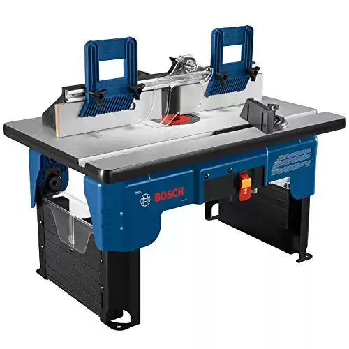 Bosch RA1141 Portable Jobsite Router Table 26 in. x 16.5 in. Laminated MDF Top with 2-1/2 in. Vacuum Hose Port