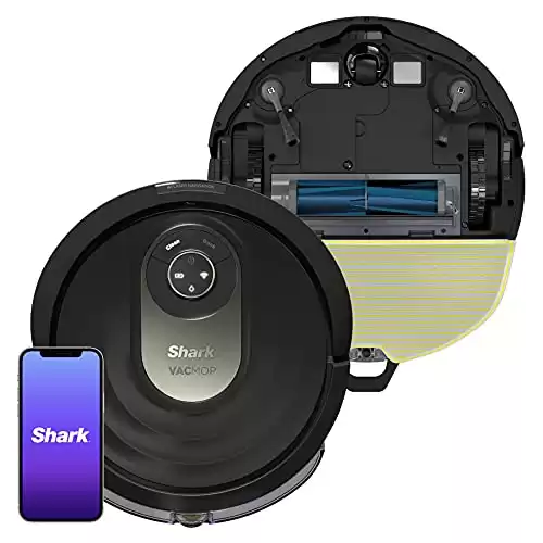 Shark AI Robot Vacuum & Mop, with Home Mapping, Perfect for Pets, Wifi, Works with Alexa, Black/Gold (AV2001WD)