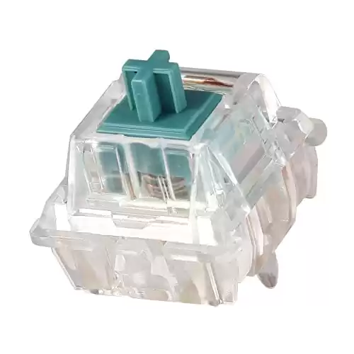 DUROCK T1 Tactile Keyboard Switches, 5 Pins T1 Clear Tactile Switches for Mechanical Keyboards, 67g Mechanical Key Switches with Unique Tactile Keyswitch (Clear T1, 90pcs)