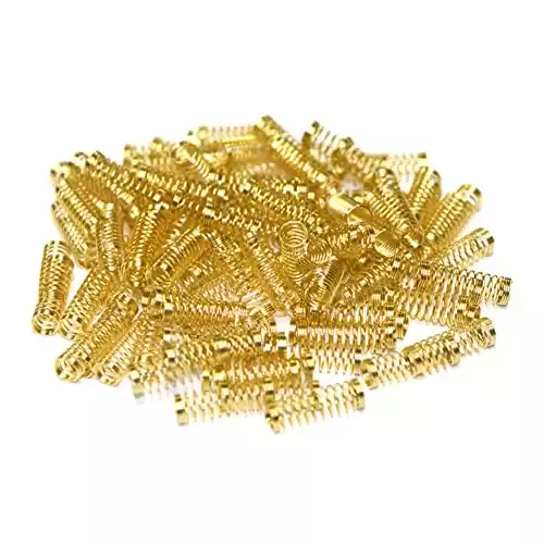 DUROCK Gold Plated Springs 55g Custom Mechanical Keyboard Switch Springs Compatible with Cherry MX and Variant Mechanical Switches (55g Regular Spring, 110pcs/pack)