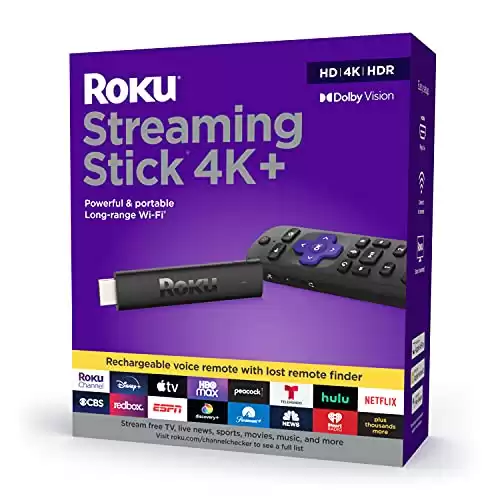 Roku Streaming Stick 4K+ Streaming Device