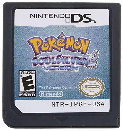 Pokemon Soul Silver Version Game Card Compatible with Nintendo DS/NDS/NDSL/NDSi/3DS/2DS Version (Reproduction Version)