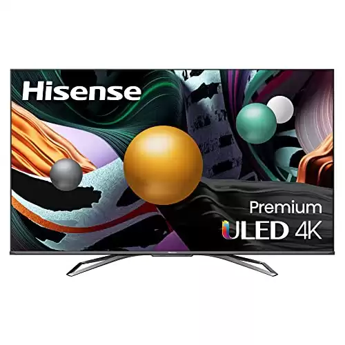 Hisense ULED Premium 65U8G QLED Series 65-inch Android 4K Smart TV with Alexa Compatibility, 1500-nit HDR10+, Dolby Vision IQ & Atmos, 120Hz, HDMI 2.1,Bluetooth, Wi-Fi, USB, Ethernet, Game Mode Pr...