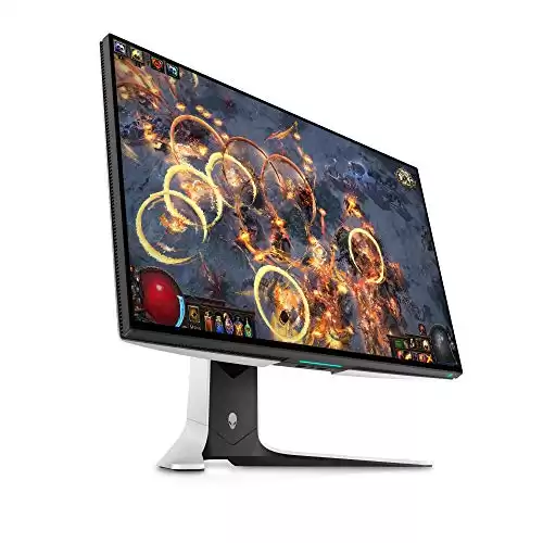 Alienware 27 Inch 240Hz Gaming Monitor, 2560 x 1440p QHD (Quad High Definition), Fast IPS , VESA Display, HDR 600, NVIDIA G-SYNC Ultimate Certification, AW2721D, XW3CK - White