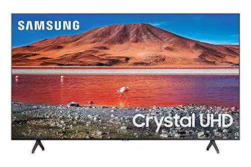 SAMSUNG 65-inch Class Crystal UHD TU-7000 Series - 4K UHD HDR Smart TV with Alexa Built-in (UN65TU7000FXZA, 2020 Model)