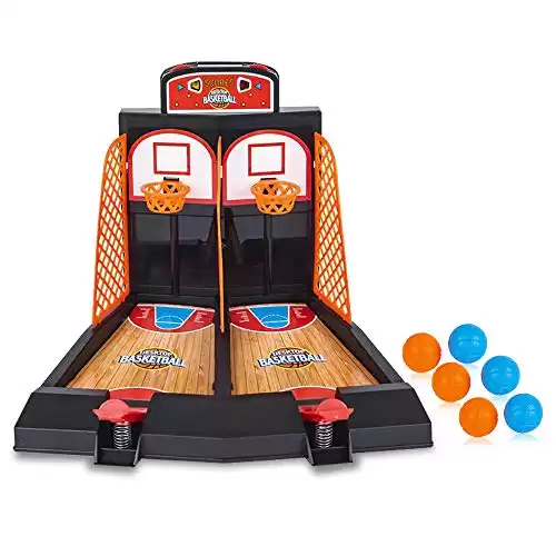 ArtCreativity Desktop Arcade Basketball Game, Tabletop Indoor Basketball Shooting Game for Kids and Adults, Desk Games for Office for Adults, Best Gift Idea for Boys and Girls
