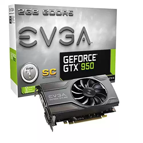 EVGA NVIDIA GeForce GTX 950 Super clocked Gaming 2GB GDDR5 2DVI/HDMI PCI-Express Video Card 02G-P4-0958-KR