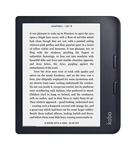 Kobo Libra 2 | eReader | 7” Glare Free Touchscreen | Waterproof | Adjustable Brightness and Color Temperature | Blue Light Reduction | eBooks | WiFi | 32GB of Storage | Carta E Ink Technology | Blac...